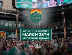 Denver Summit FC Inaugural Match Watch Party at McGregor Square
