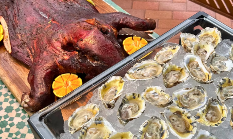 Oyster Shuck & Pig Roast Patio Party with Call Me Pearl