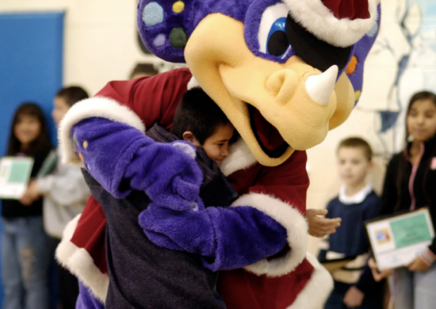 Photos with Santa Dinger at McGregor Square