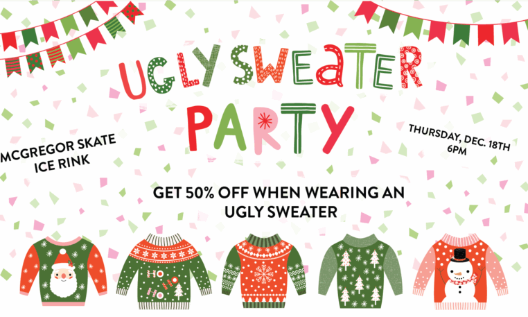 McGregor Skate Ugly Sweater Party